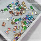 K9 Glass Crystal Nail Rhinestones – Dazzling Diamond-Like Flatback Gems, 50 Pieces