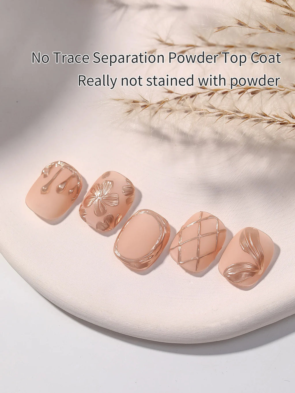 2-in-1 Matte Gel Top Coat – Chrome Powder Detail Base & Matte Finish