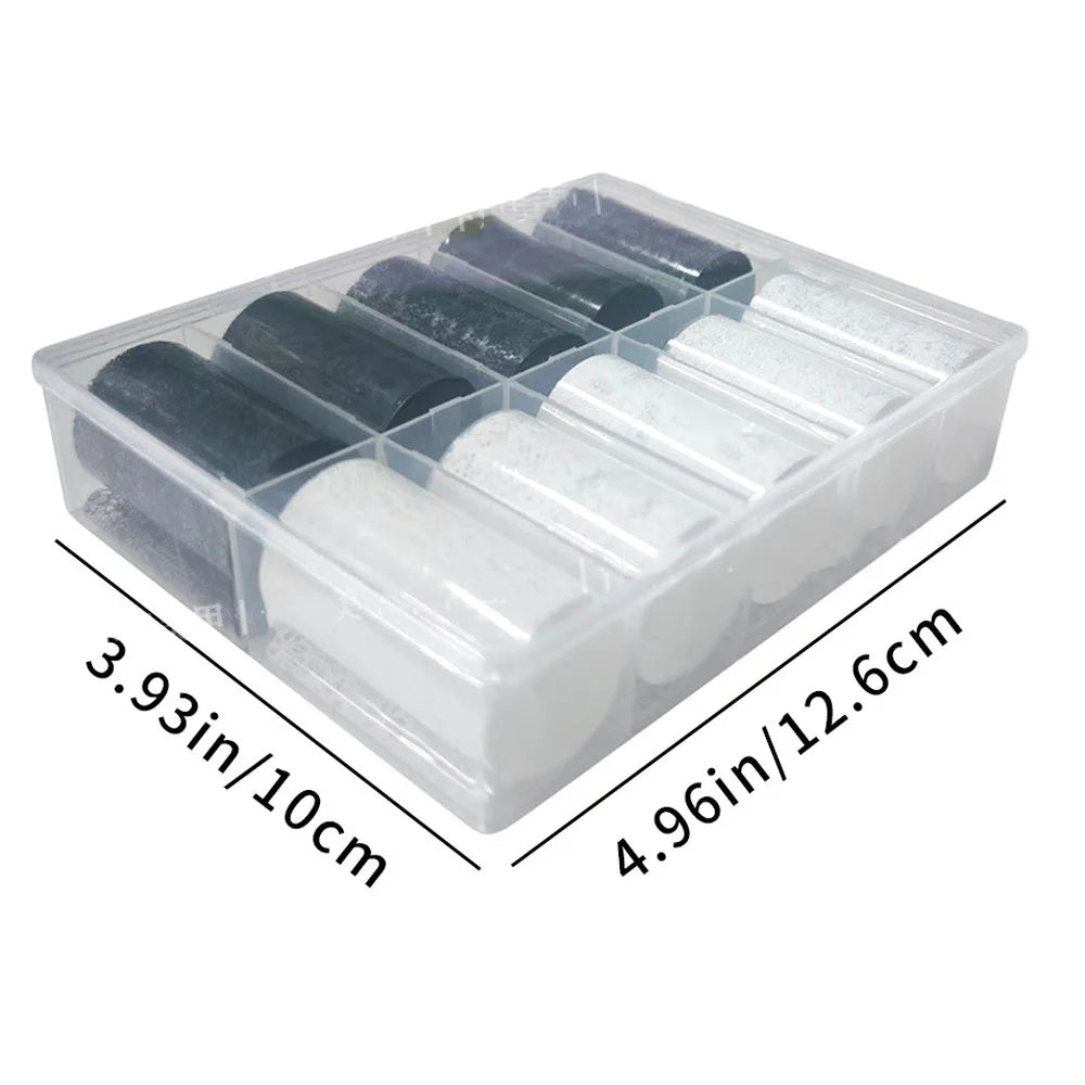 MAFANAILS Black & White Lace Nail Transfer Stickers – Sexy Flower Lace Foils, 10 Rolls