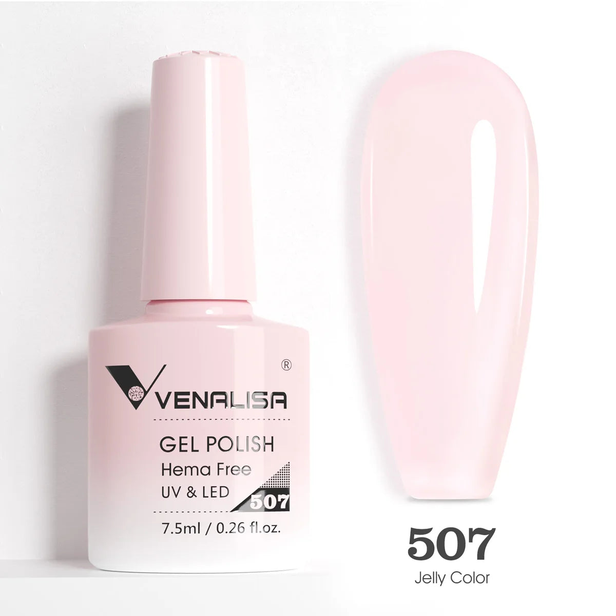 VENALISA 7.5ml Nail Gel Polish VIP5 HEMA Free Semi Permanent Soak off UV LED Nail Gel Varnish Full Coverage Nail Gel Lacquer