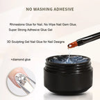 MAFANAILS Magic Mirror Powder Nail Model Gel – 3D Sculpting & Rhinestone Glue