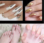 Chrome Mirror Nail Glitter Powder – Sparkly Shimmer Metallic Pigment