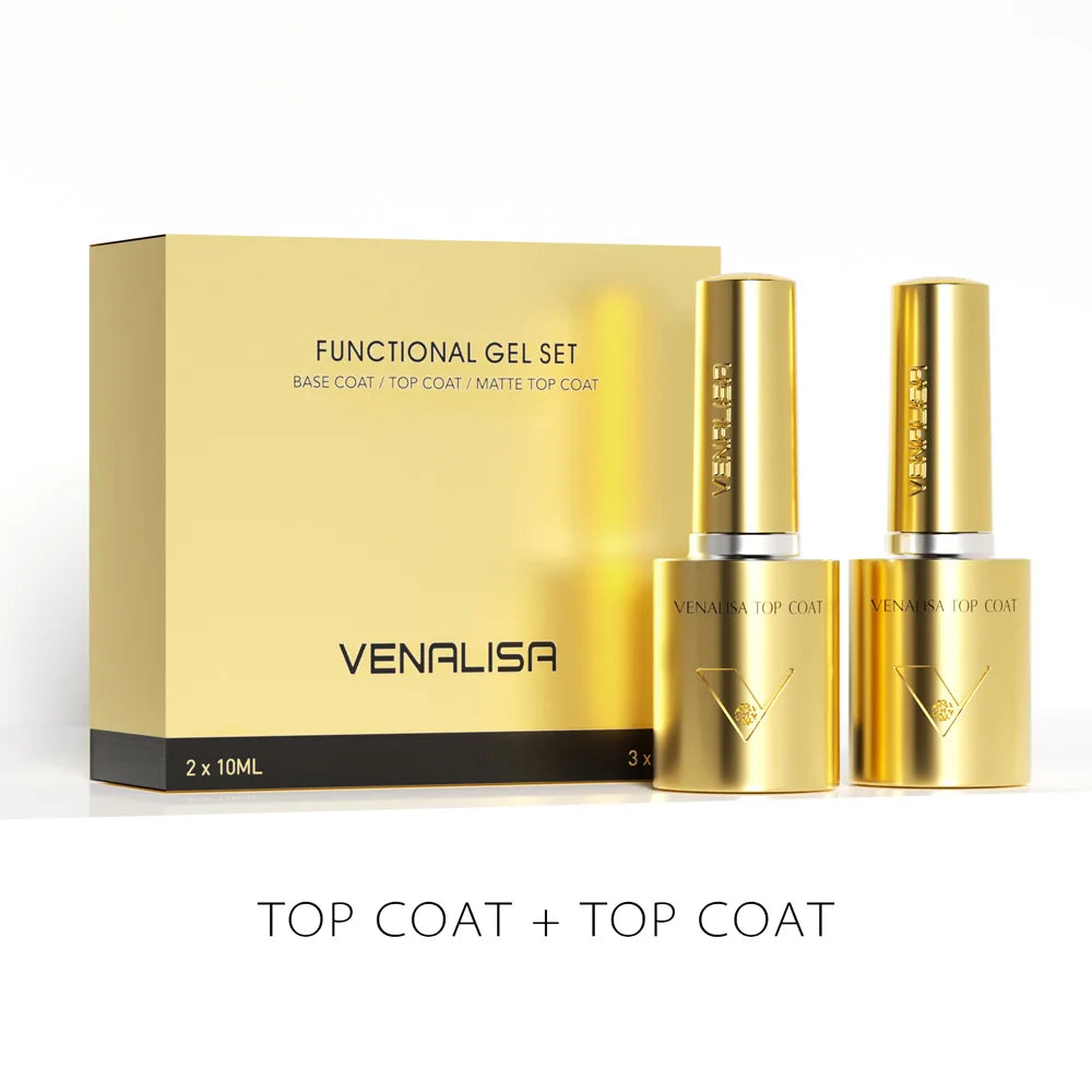 VENALISA HEMA/TPO-Free Nail Gel Polish VIP Kit – Ultra Glossy Diamond Top Coat