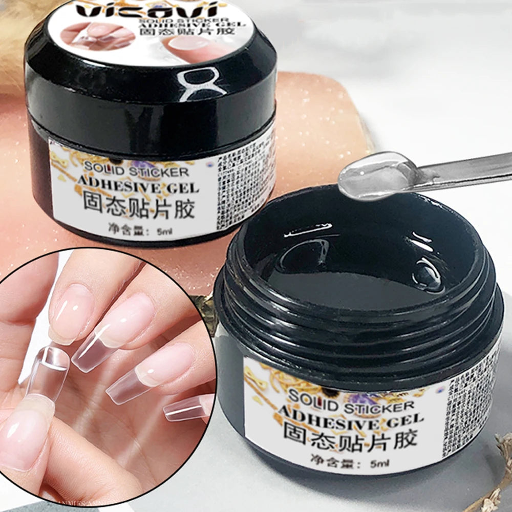 1Jar Sculpture Plasticine Gum Soak Off Gel Nail Modeling Gel Carving Nail Acrylic Glue Soild 3D Sculpture Creative DIY Gel