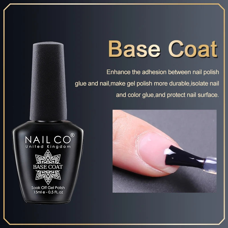 NAILCO Tempered Top Coat – Matte, Base, Blooming & Reinforce Gel Range
