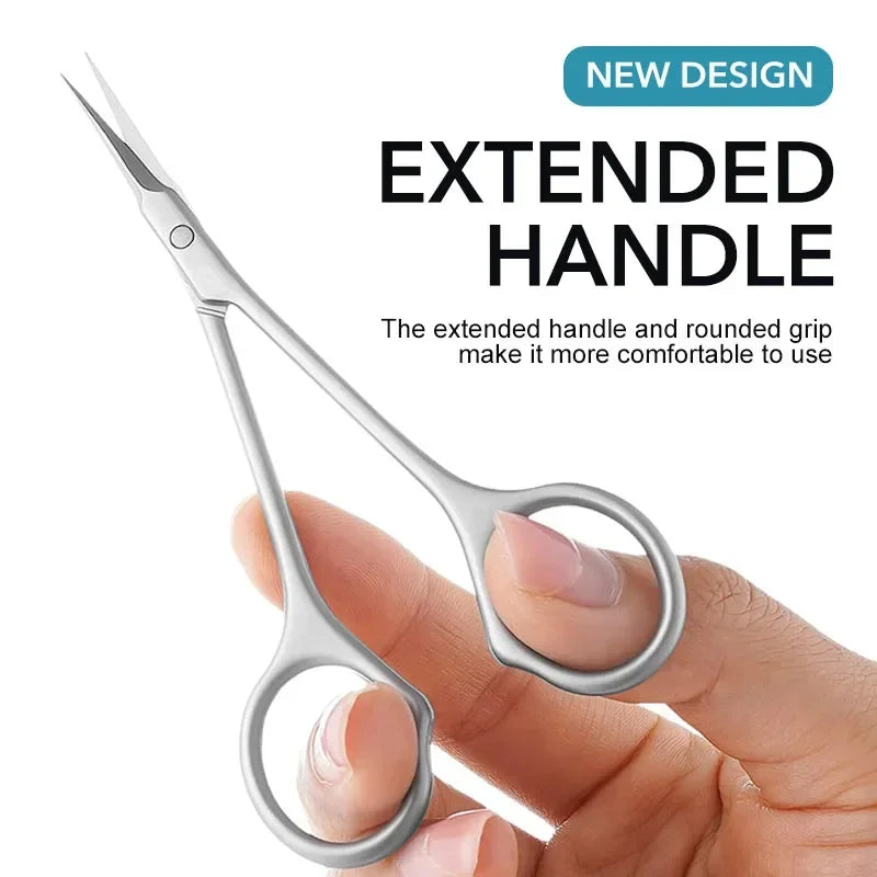 vvocci Curved Tip Cuticle Scissors – Stainless Steel Dead Skin Remover