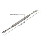 Double-Ended Stainless Steel Cuticle Pusher & Dead Skin Scraper