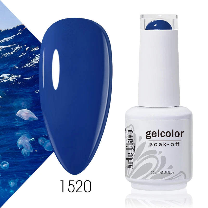 Arte Clavo 15ml Gel Nail Polish Nail Supply Wholesale Soak Off UV LED Gel Lacquer Nail Art Glitter Polish Long Lasting Gel