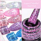 Mtssii Glitter Sequins Gel Nail Polish – Sparkling Soak-Off UV/LED Gel