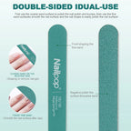 Nailpop Double-Sided Nail Files – 100/180 Grit 2-in-1 Buffer Set