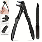 Angled Curve Toenail Clippers – Large Opening for Thick Nails, Lock Buckle