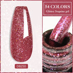Mtssii Glitter Sequins Gel Nail Polish – Sparkling Soak-Off UV/LED Gel