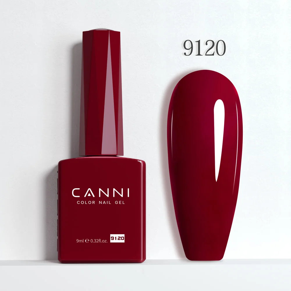CANNI 9ml Gel Nail Polish 144Colors HEMA/TPO FREE Gorgeous Color Full Coverage Soak Off UV LED Semi Permanent Gel Varnish  Nails