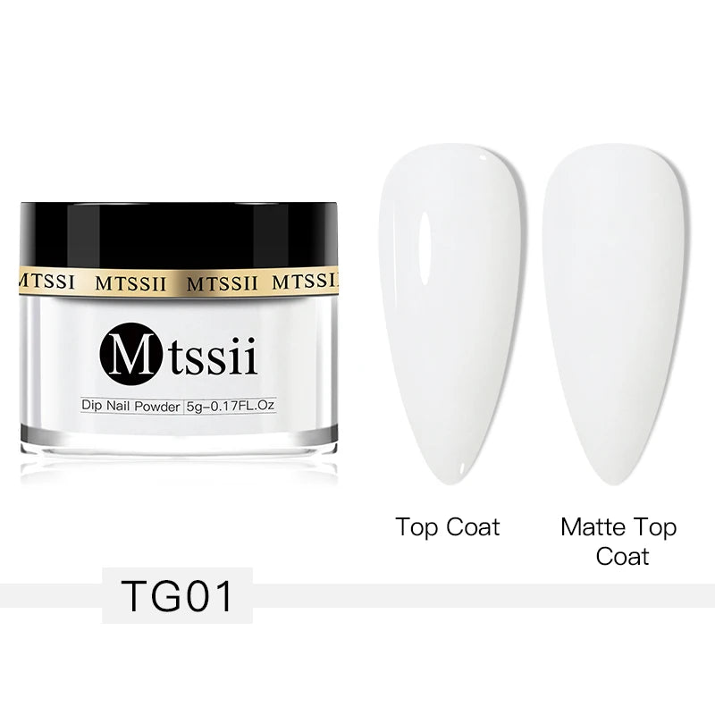 Mtssii 5g/10g Dipping Nail Powder Natural Dry For Manicure Nails Accessories No Need Lamp Cure Acrylic Powder Dipping System