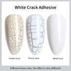 RSNAIL Crackle Gel Nail Polish – Natural Dry Marble Cracking Effect