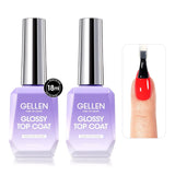 Glossy top coat set