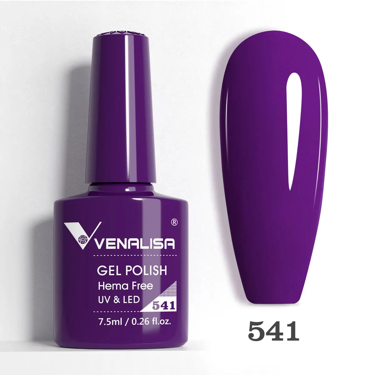 VENALISA 7.5ml Nail Gel Polish VIP5 HEMA Free Semi Permanent Soak off UV LED Nail Gel Varnish Full Coverage Nail Gel Lacquer