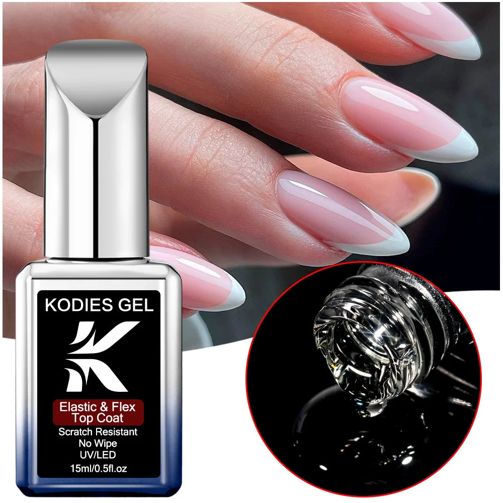 KODIES GEL Matte Top Coat – Strong Velvet Matt Gel Finish Sealer