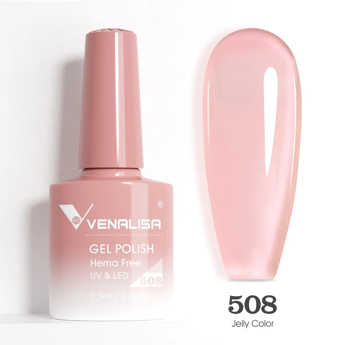 VENALISA 7.5ml Nail Gel Polish VIP5 HEMA Free Semi Permanent Soak off UV LED Nail Gel Varnish Full Coverage Nail Gel Lacquer