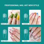 Soft Gel False Nail Extension Tips – Coffin, Almond & Oval, 120-550 Pieces
