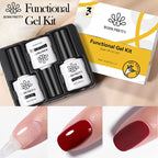 BORN PRETTY Base Gel & Super Top Coat Kit – Ultra Glossy, Tempered, Long Wear